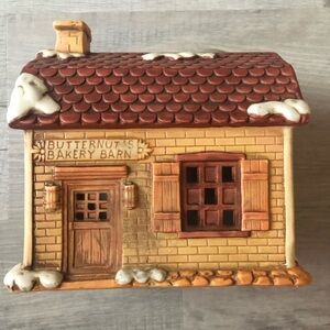 Brinn's Village of Dickens Era,Butternut's Bakery Barn,Rare 1987 Vintage